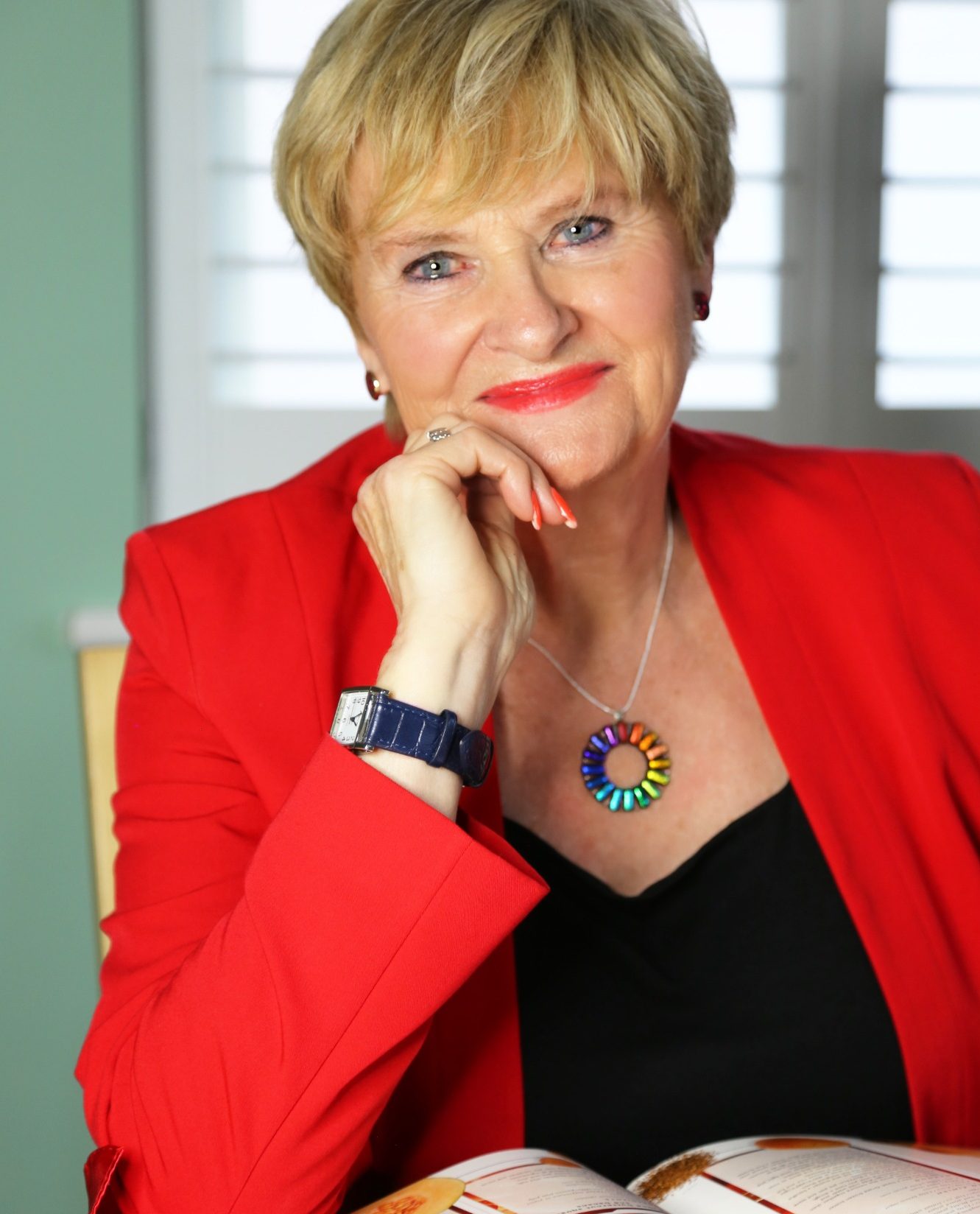 Prism reflecting multiple colours